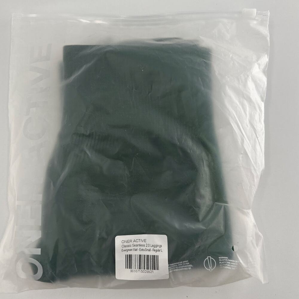 Oner Active Evergreen Marl Classic Seamless 2.0 Leggings Size XS Regular - Picture 4 of 9